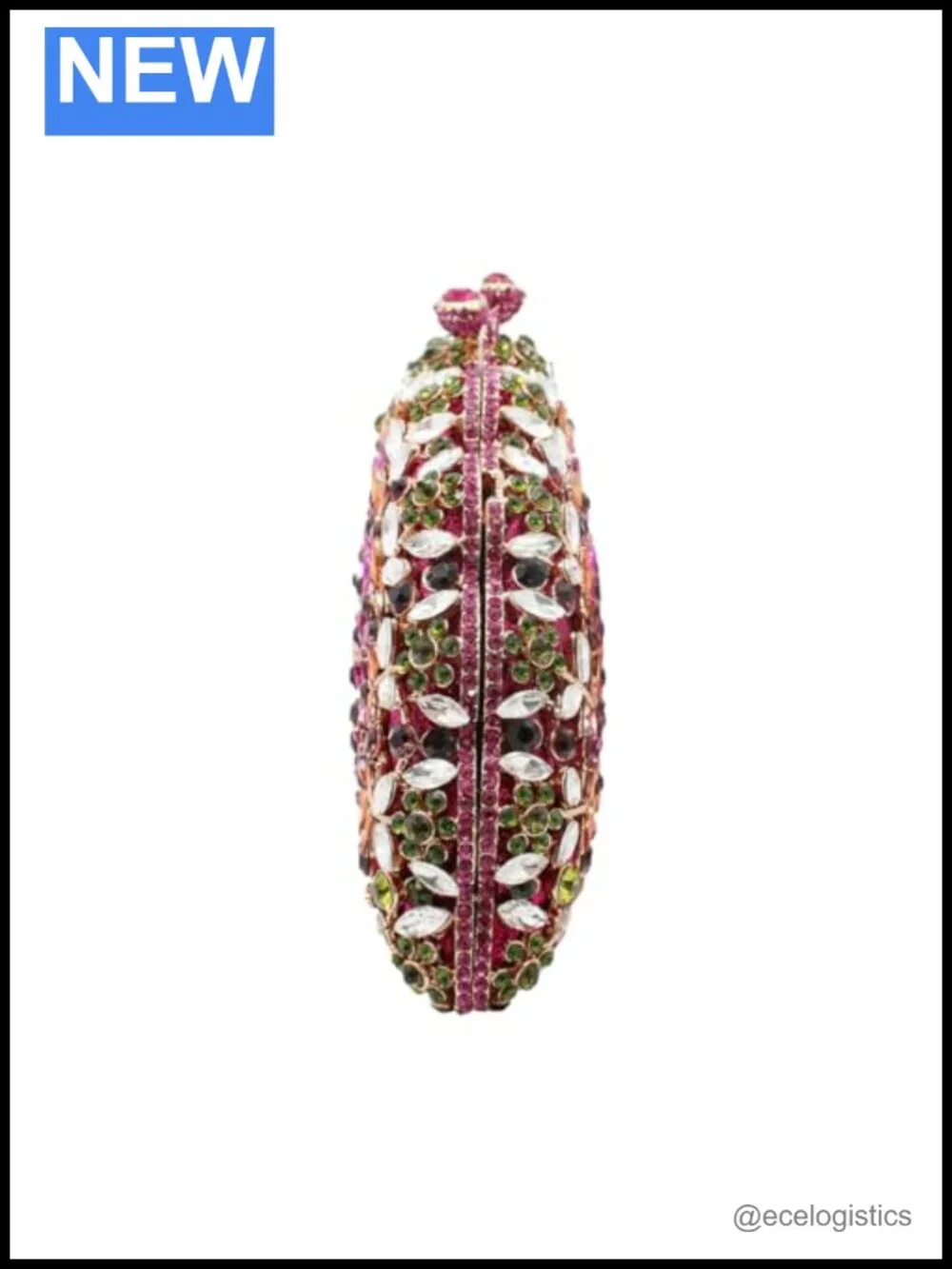 Crystal Rhinestone Peacock Clutch Evening Handbag Party Wedding Purse